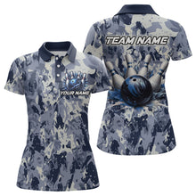 Load image into Gallery viewer, Custom Bowling League Shirts For Women with Name, Personalized Bowling Team Jerseys HNT41