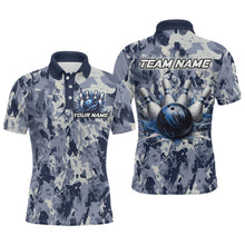 Load image into Gallery viewer, Custom Bowling League Shirts For Men with Name, Personalized Bowling Team Jerseys HNT41