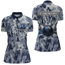 Load image into Gallery viewer, Custom Bowling League Shirts For Women with Name, Personalized Bowling Team Jerseys HNT41