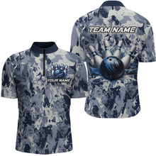 Load image into Gallery viewer, Custom Bowling League Shirts For Men with Name, Personalized Bowling Team Jerseys HNT41
