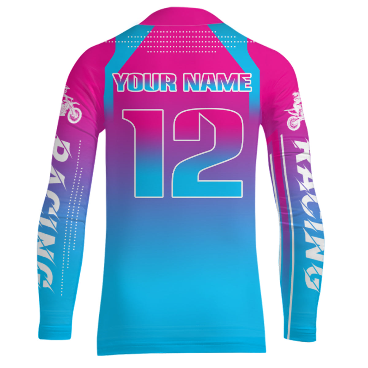 Girl Racing Jersey UPF30+ Youth MX Racing Dirt Bike Off-Road Shirt Biker Girl Women DNT67