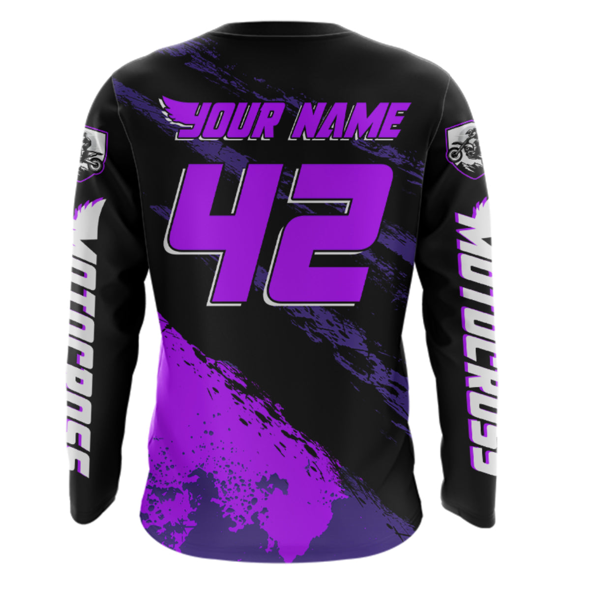 Women Motocross Shirts Kid Adult Purple Motocross MX Off-Road Motocycle Shirt UPF30+ DNT65