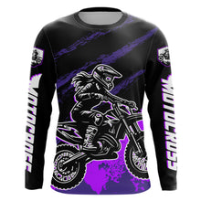 Load image into Gallery viewer, Women Motocross Shirts Kid Adult Purple Motocross MX Off-Road Motocycle Shirt UPF30+ DNT65