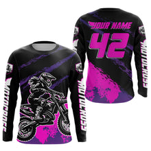 Load image into Gallery viewer, Women Motocross Shirts Kid Adult Pink Motocross MX Off-Road Motocycle Shirt UPF30+ DNT65