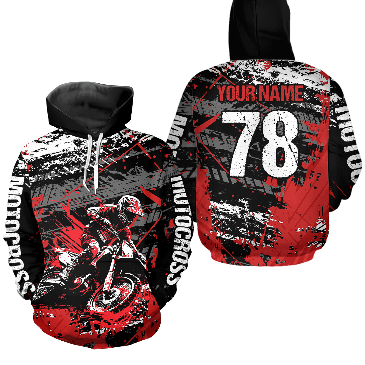 Custom Youth Motocross Hoodie Sweatshirts Dirt Bike Hoodies for Kid Adult Motorcycle Hoodie HOT14