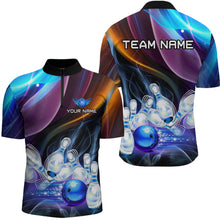 Load image into Gallery viewer, Custom Galaxy Bowling Jersey for Men Bowling Team Shirts Bowling Uniform Polo &amp; 1/4 Zip HNT157