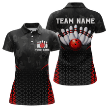 Load image into Gallery viewer, Bowling Shirt for Women 3D Custom Name Bowling Jersey Shirts Team Bowling League Polo &amp; Quarter-Zip HNT15