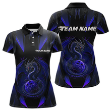 Load image into Gallery viewer, Blue Dragon Personalized Bowling Shirts For Women, Bowling Team Shirt Polo &amp; Quarter-Zip HNT40