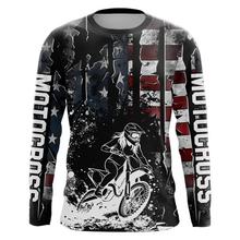 Load image into Gallery viewer, US Flag Women Motocross Shirt Racing Jersey UPF30+ Dirt Bike Jersey Off-Road Shirt DNT69
