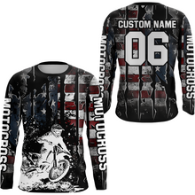 Load image into Gallery viewer, US Flag Motocross Racing Extreme Jersey Kid Men Women UPF30+Youth Motorcycle Shirt DNT88