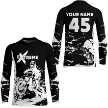 Load image into Gallery viewer, Black Motocross Racing Extreme Jersey Kid Men Women UPF30+ Youth Motorcycle Shirt MX DNT87
