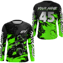 Load image into Gallery viewer, Custom Green ATV Motocross Jersey Racing Shirts Off-Road Jersey Kid Men Women UPF30+ DNT23
