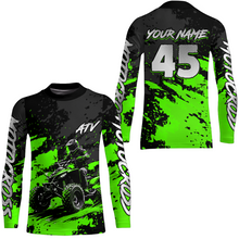 Load image into Gallery viewer, Custom Green ATV Motocross Jersey Racing Shirts Off-Road Jersey Kid Men Women UPF30+ DNT23