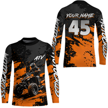 Load image into Gallery viewer, Custom Orange ATV Motocross Jersey Racing Shirts Off-Road Jersey Kid Men Women UPF30+ DNT23