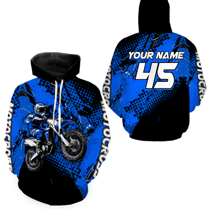 Personalized Motocross Hoodie Jersey Dirt Bike Off Road Hoodie Shirt for KId Men Women HOT02