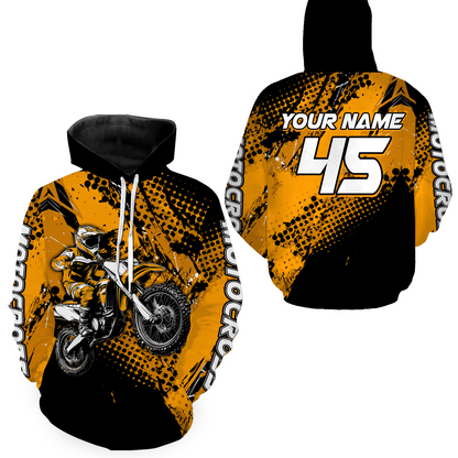 Personalized Motocross Hoodie Jersey Dirt Bike Off Road Hoodie Shirt for KId Men Women HOT02