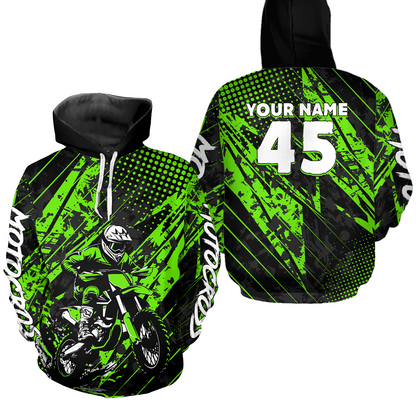 Custom Motocross Hoodie Custom Dirt Bike Hoodie Motocross Sweatshirts for Kid Adult HOT13