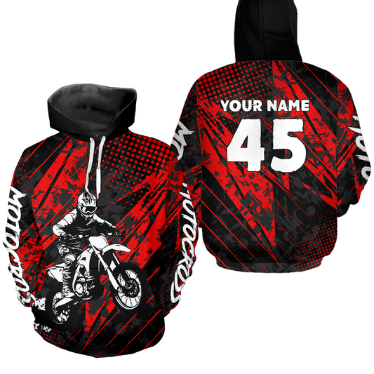 Custom Youth Motocross Hoodie Racing Hooded Jersey Dirt Bike Hoodie Sweatshirts for Kid Men Women HOT12