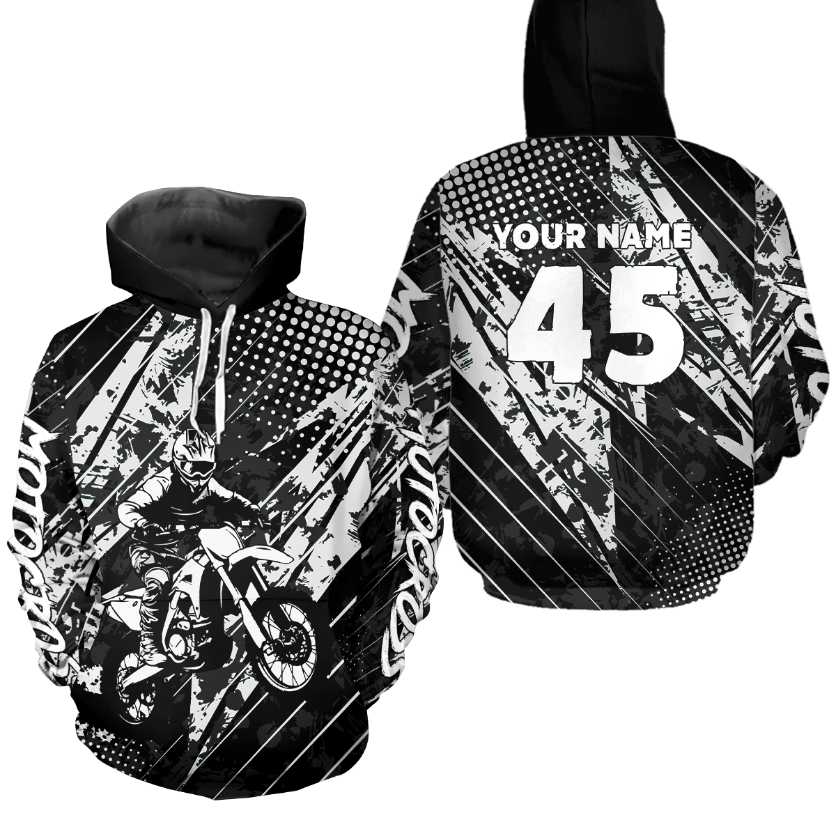 Custom Youth Motocross Hoodie Racing Hooded Jersey Dirt Bike Hoodie Sweatshirts for Kid Men Women HOT12