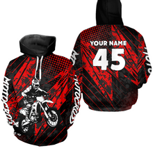 Load image into Gallery viewer, Custom Motocross Hoodie Youth Racing Hooded Jersey Dirt Bike Hoodie Sweatshirts for Men Women HOT12