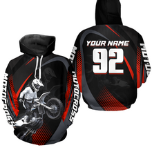 Load image into Gallery viewer, Personalized Racing Hoodie Youth Dirt Bike Motocross Hoodie Shirt for Men Women Kid HOT11