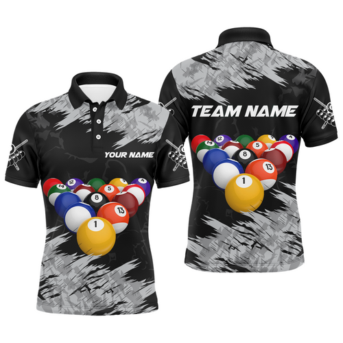 Billiard Shirt Billiard Jersey for Men Billiard Gifts for Men Team 8 Ball Polo & 1/4 Zip NNT13