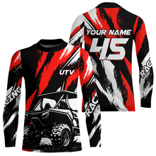 Load image into Gallery viewer, Red UTV Motocross Shirt Kid Men Women UPF30+ Off-Road UTV Racing Jersey DNT28