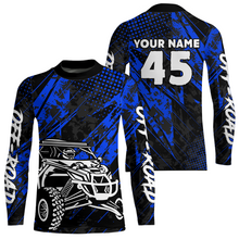 Load image into Gallery viewer, Custom Blue UTV Off-Road Shirts UTV Motocross Racing Shirt Kid Men Women UPF30+ DNT26