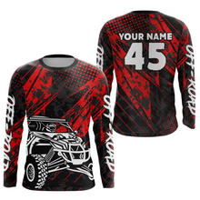 Load image into Gallery viewer, Custom Red UTV Off-Road Shirts UTV Motocross Racing Shirt Kid Men Women UPF30+ DNT26
