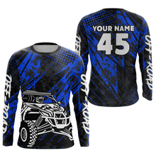 Load image into Gallery viewer, Custom Blue UTV Off-Road Shirts UTV Motocross Racing Shirt Kid Men Women UPF30+ DNT26