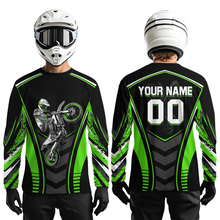 Load image into Gallery viewer, Green Youth Dirt Bike Jersey MX Off-Road Motocross Shirt Racing Shirt Kid Men Women DNT55