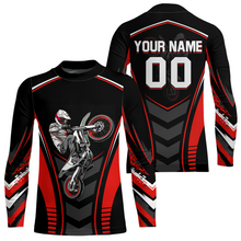 Load image into Gallery viewer, Red Youth Dirt Bike Jersey MX Off-Road Motocross Shirt Racing Shirt Kid Men Women DNT55