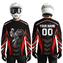 Load image into Gallery viewer, Red Youth Dirt Bike Jersey MX Off-Road Motocross Shirt Racing Shirt Kid Men Women DNT55