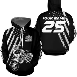 Custom Dirt Bike Jersey Patriotic Motocross Jersey Upf30+ Mens Women Motocross Shirt| CTP12
