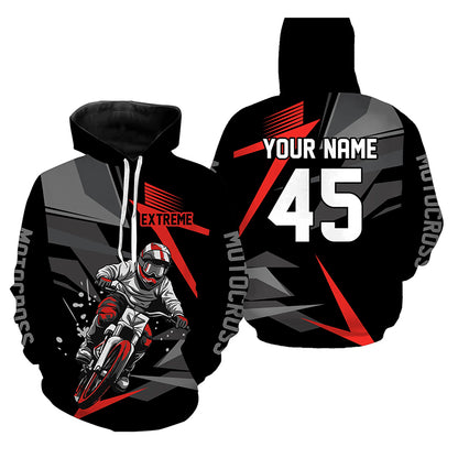 Adult&Kid Custom Motocross Jersey UPF30+ MX Racing Extreme Dirt Bike Racewear| CTP32