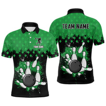 Load image into Gallery viewer, Green Bowling Jersey Men And Women Custom Bowling Shirts Unisex Polo Bowling Team Shirt CP06