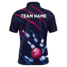 Load image into Gallery viewer, Custom Bowling Jersey Men And Women Custom Bowling Shirts Unisex Navy Polo Bowling Team Shirt CP04