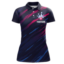 Load image into Gallery viewer, Custom Bowling Jersey Men And Women Custom Bowling Shirts Unisex Navy Polo Bowling Team Shirt CP04