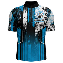 Load image into Gallery viewer, Custom Bowling Jersey For Men Bowling Shirt Team Bowling Quarter-Zip Shirt CP09