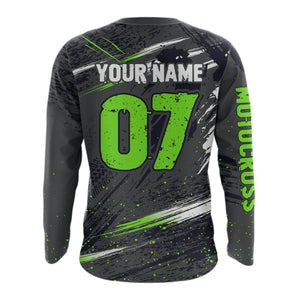Adult&Kid Custom Dirt Bike Jersey Motocross Jersey Upf30+ Motocross Shirt Racing Jersey| CTP80