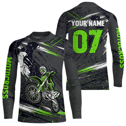 Adult&Kid Custom Dirt Bike Jersey Motocross Jersey Upf30+ Motocross Shirt Racing Jersey| CTP80