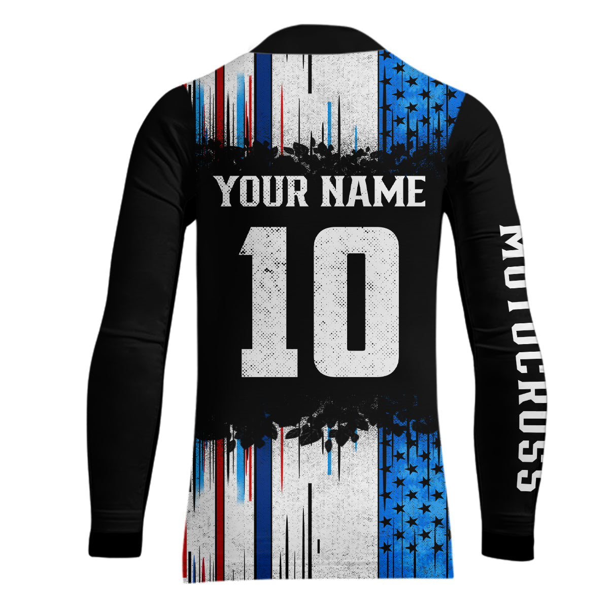 Adult&Kid Custom American Flag Dirt Bike Jersey Motocross Jersey Upf30+ Motocross Shirt| CTP94