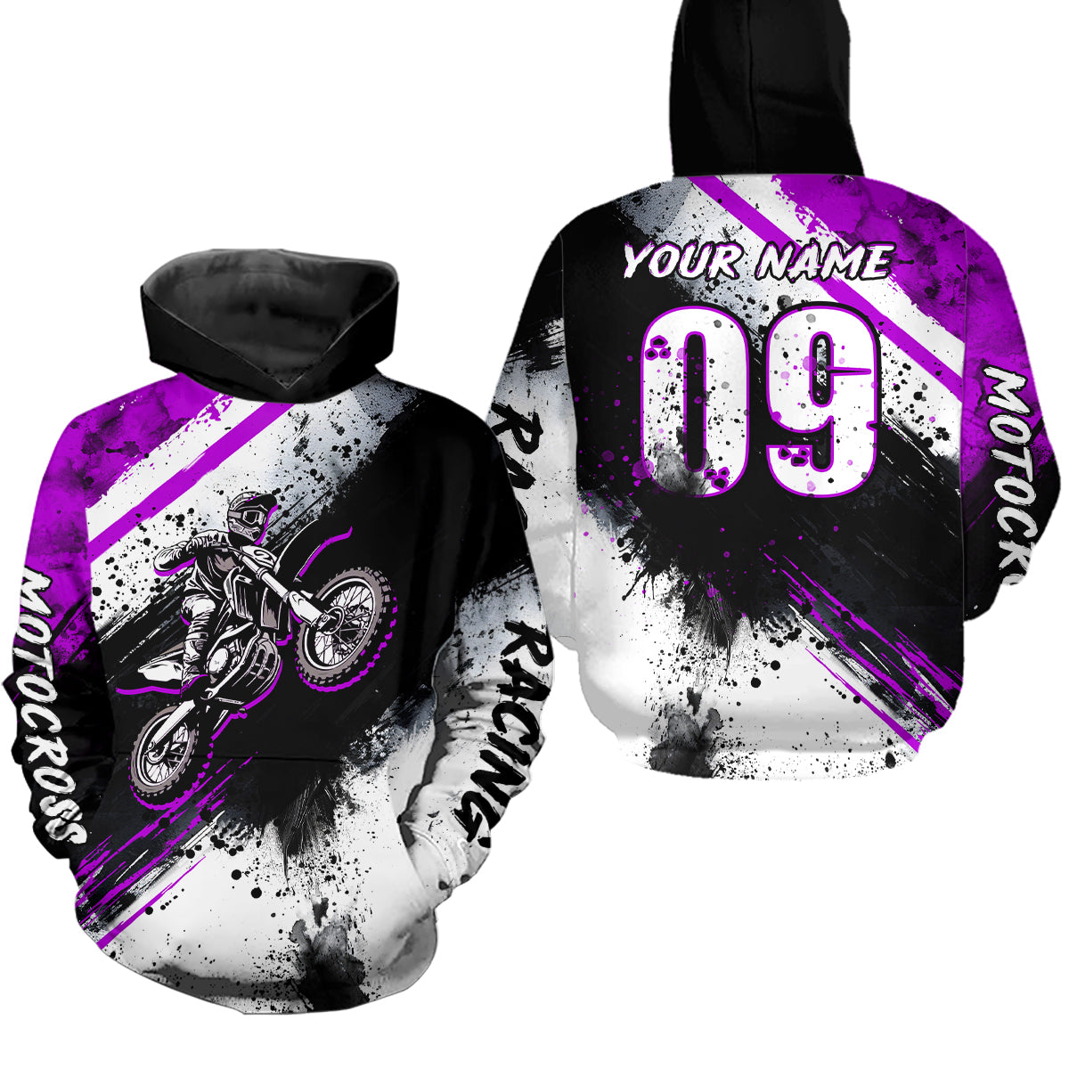 Adult&Kid purple custom dirt bike jersey Motocross jersey upf30+ mens women Motocross Shirt| CTP02