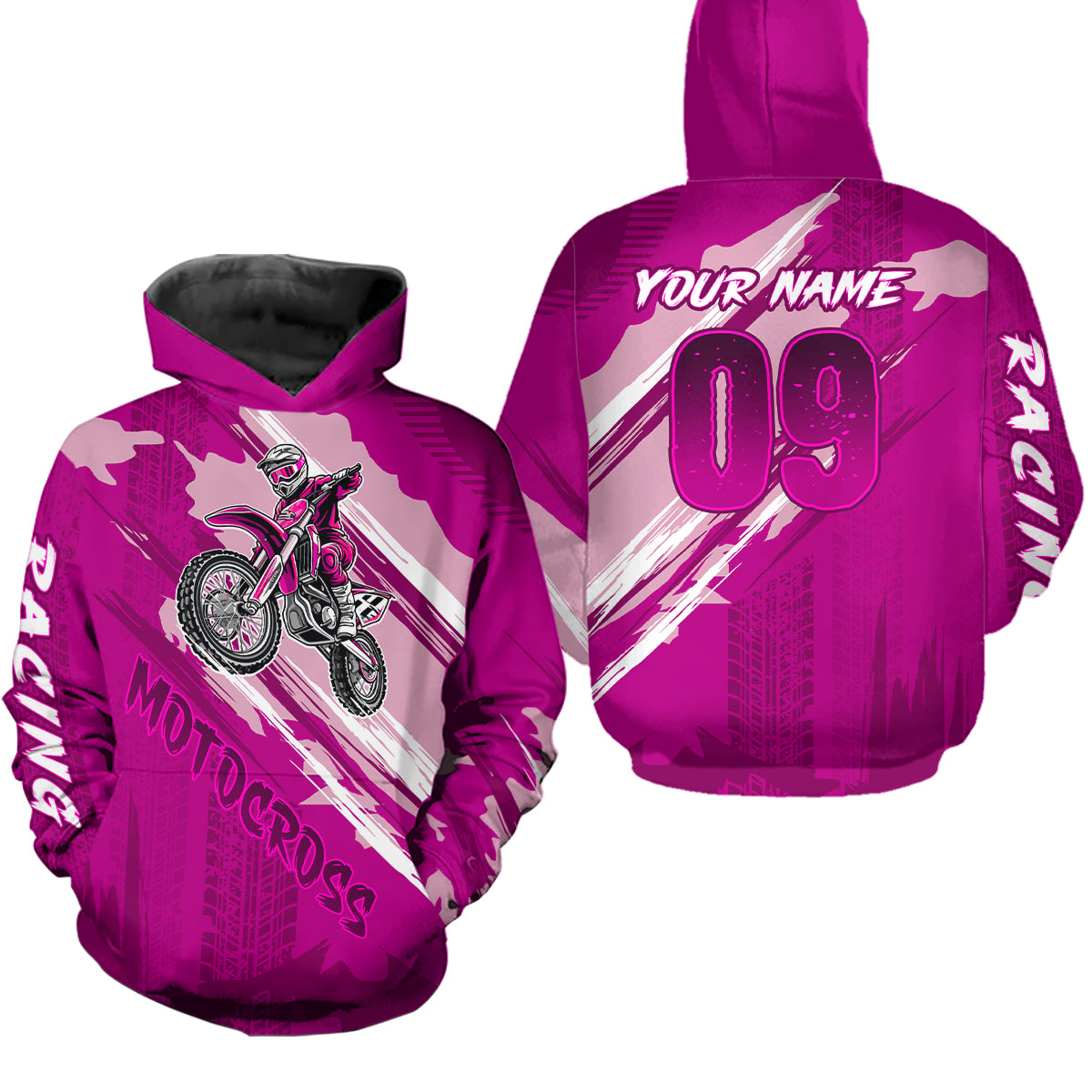 Adult&Kid Custom Motocross Jersey UPF30+ MX Racing Biker Off-road Dirt Bike Racewear| CTP64