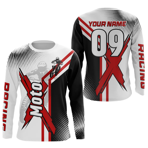 Custom Dirt Bike Jersey Motocross Jersey Upf30+ Mens Women Off-Road Shirt| CTP84