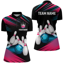 Load image into Gallery viewer, Bowling Jersey Men And Women Custom Bowling Team Shirts Unisex Bowling Polo Quarter-zip CP24