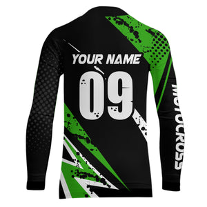 Adult&Kid Custom Motocross Jersey Upf30+ Mens Women Dirt Bike Shirt| CTP97