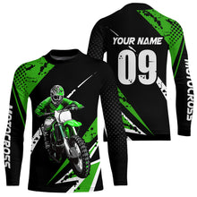 Load image into Gallery viewer, Adult&amp;Kid Custom Motocross Jersey Upf30+ Mens Women Dirt Bike Shirt| CTP97