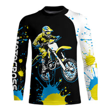 Load image into Gallery viewer, Adult&amp;Kid Custom Motocross Jersey Upf30+ Mens Women Dirt Bike Shirt Off Road Jersey| CTP99