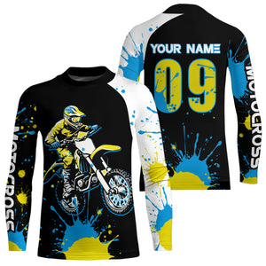 Adult&Kid Custom Motocross Jersey Upf30+ Mens Women Dirt Bike Shirt Off Road Jersey| CTP99